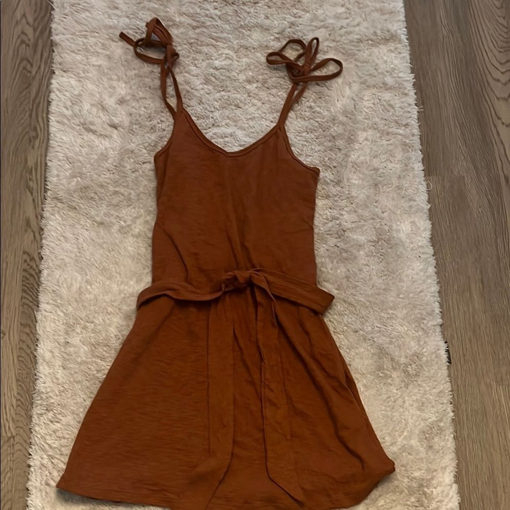 Billabong Brown Spaghetti Strap Sundress Mini
